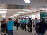 Apple Employees Line Up